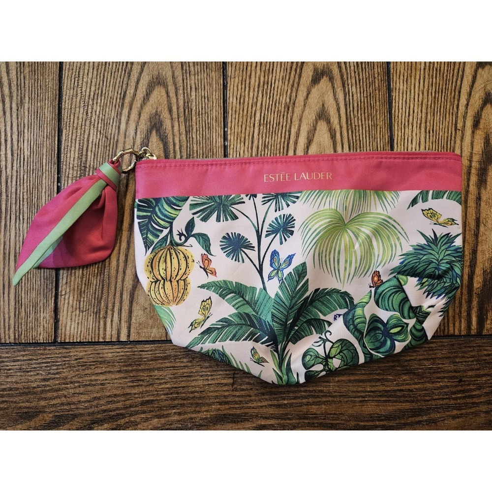 Estee Lauder GWP Tropical Palm‎ Collection Cosmetic Bag Travel Makeup Pouch